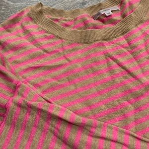Tan & Pink striped sweater from GAP